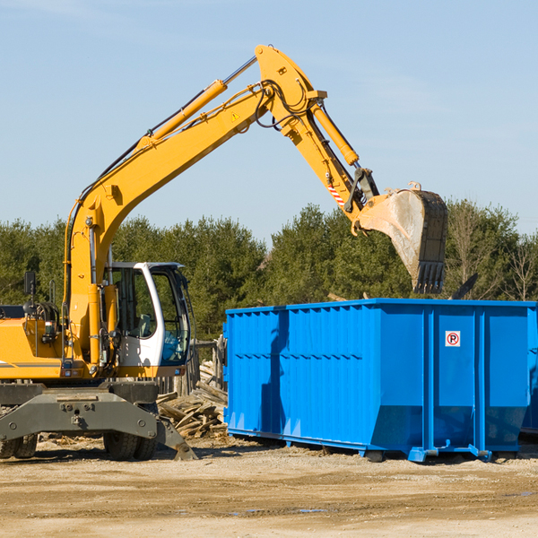 what size residential dumpster rentals are available in Orange County